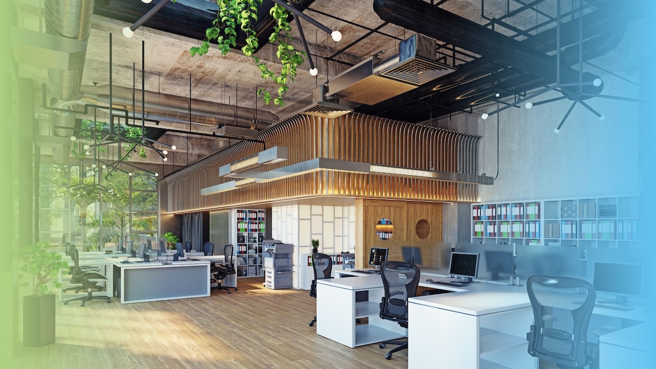 Diseño de oficinas estilo industrial