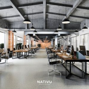 Diseño de oficinas estilo industrial